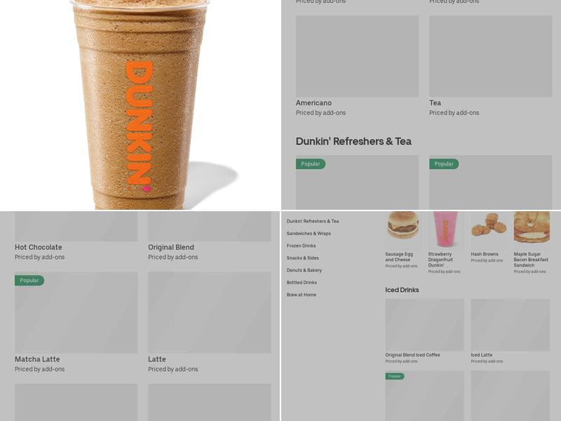 Dunkin' Menu