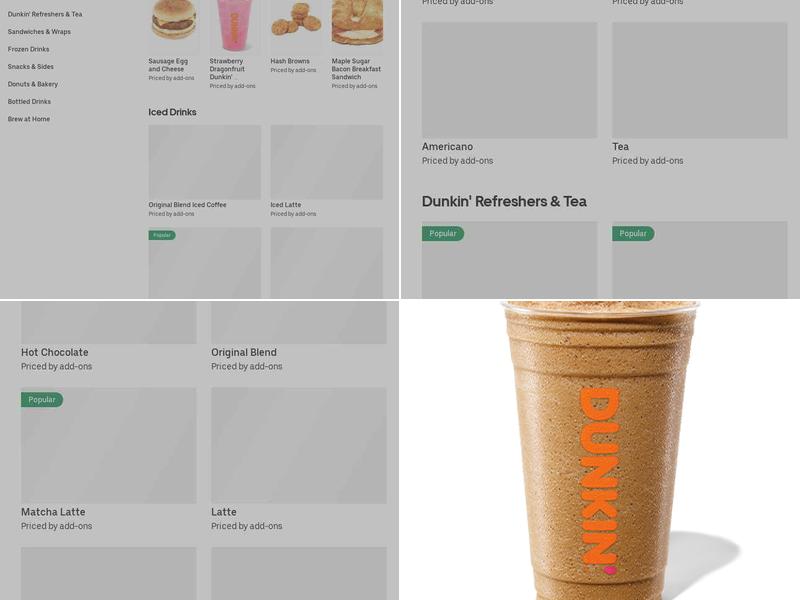 Dunkin' Menu