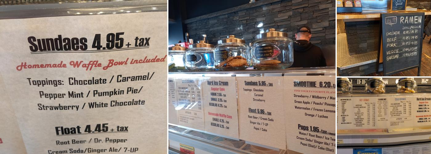 ICEWORKS Dairy & Espresso Bar Menu
