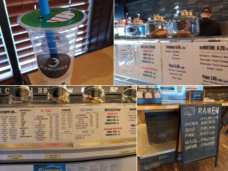 ICEWORKS Dairy & Espresso Bar Menu