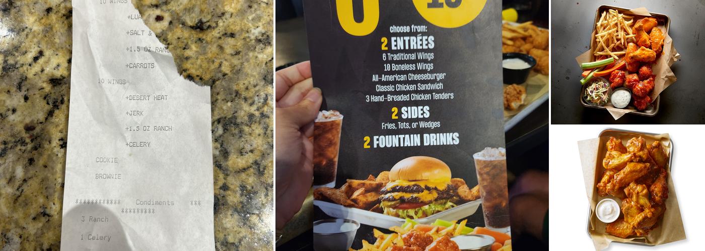 Buffalo Wild Wings Menu