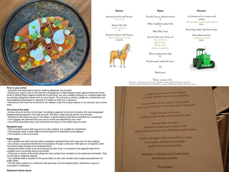 Lucknam Park Hotel & Spa Menu