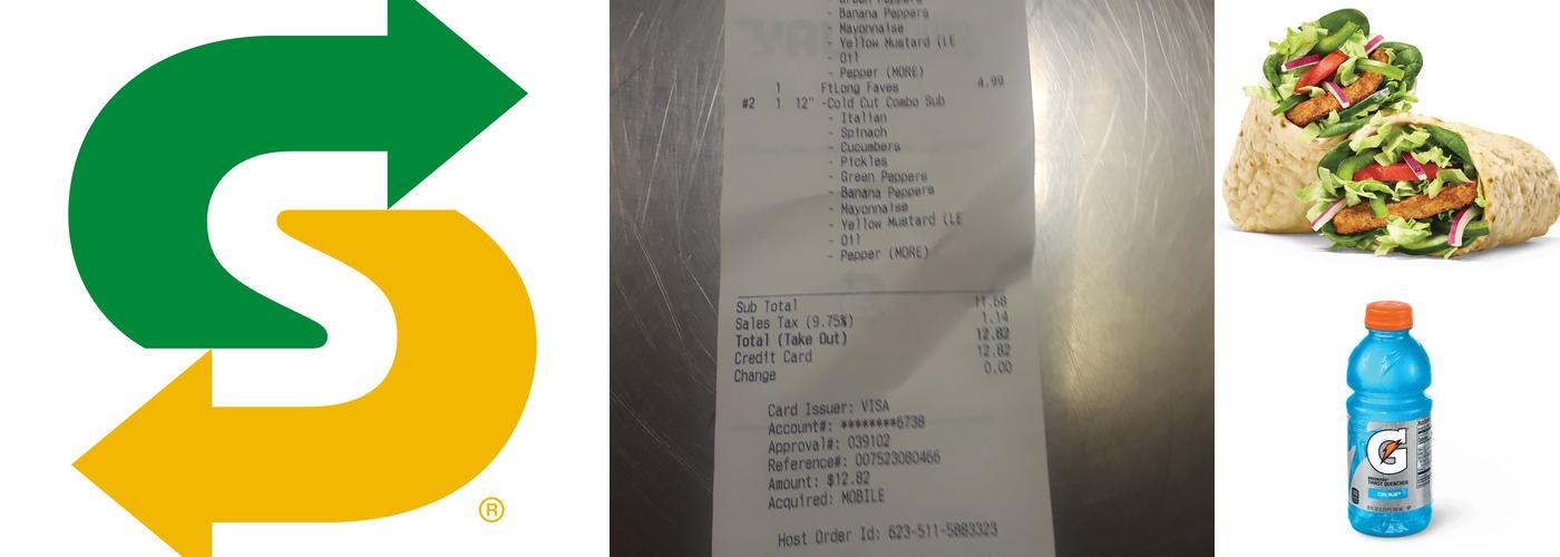 Subway Menu