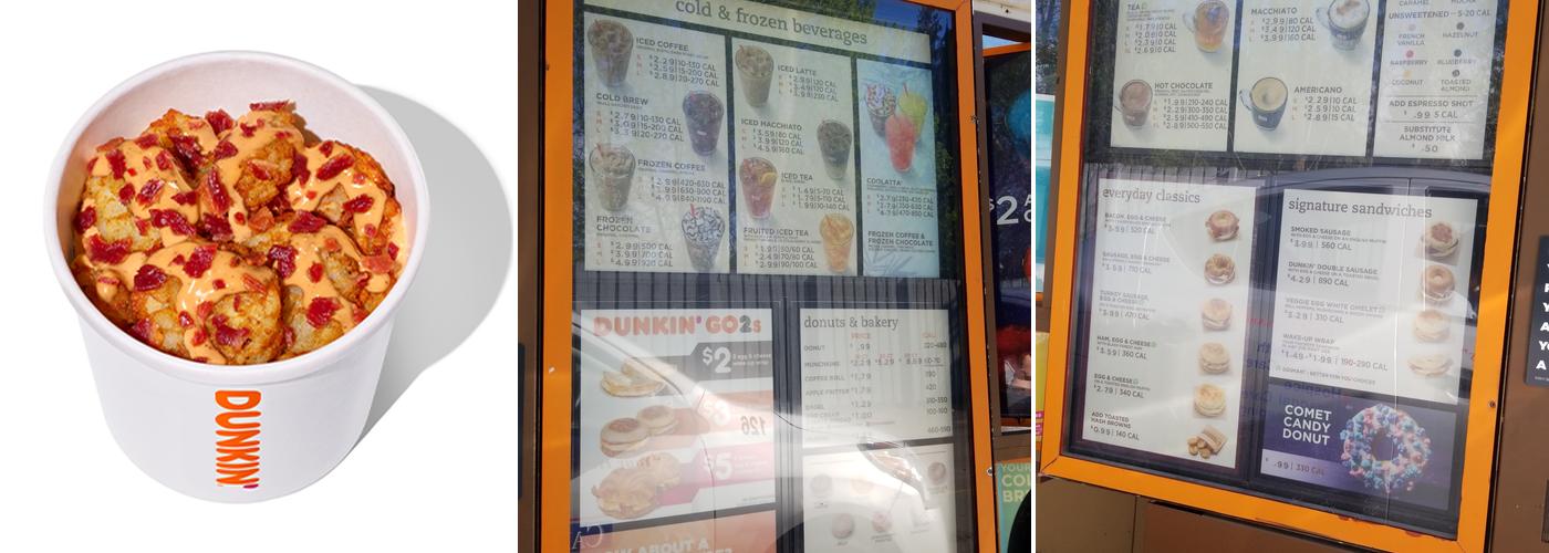 Dunkin' Menu