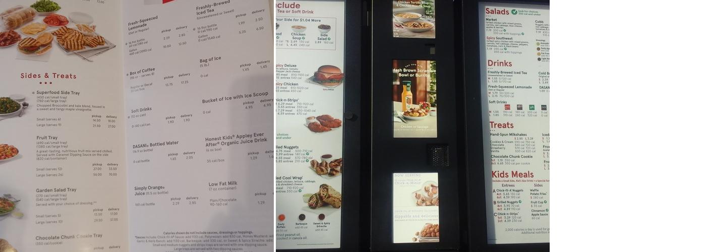 Chick-fil-A Menu