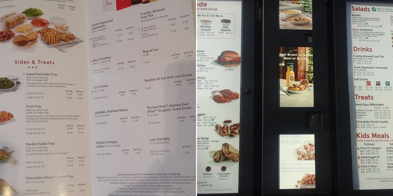 Chick-fil-A Menu