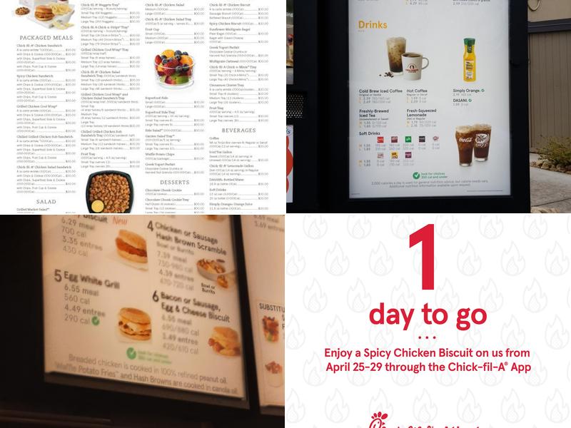 Chick-fil-A Menu