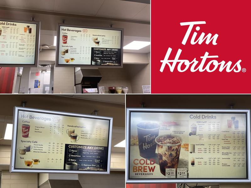 Tim Hortons Menu