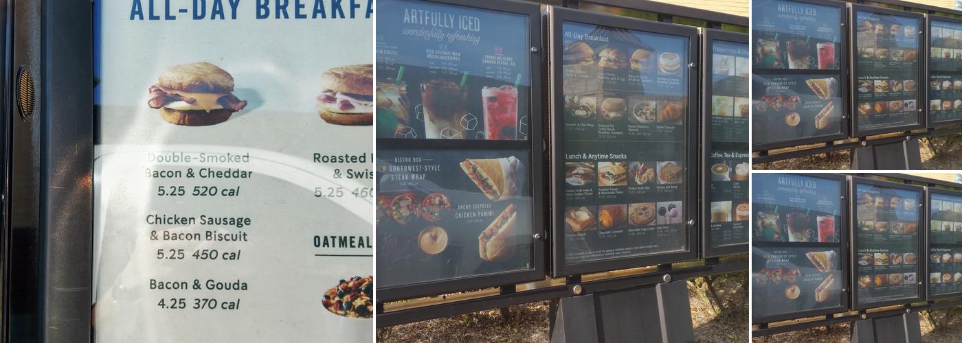 Starbucks Menu