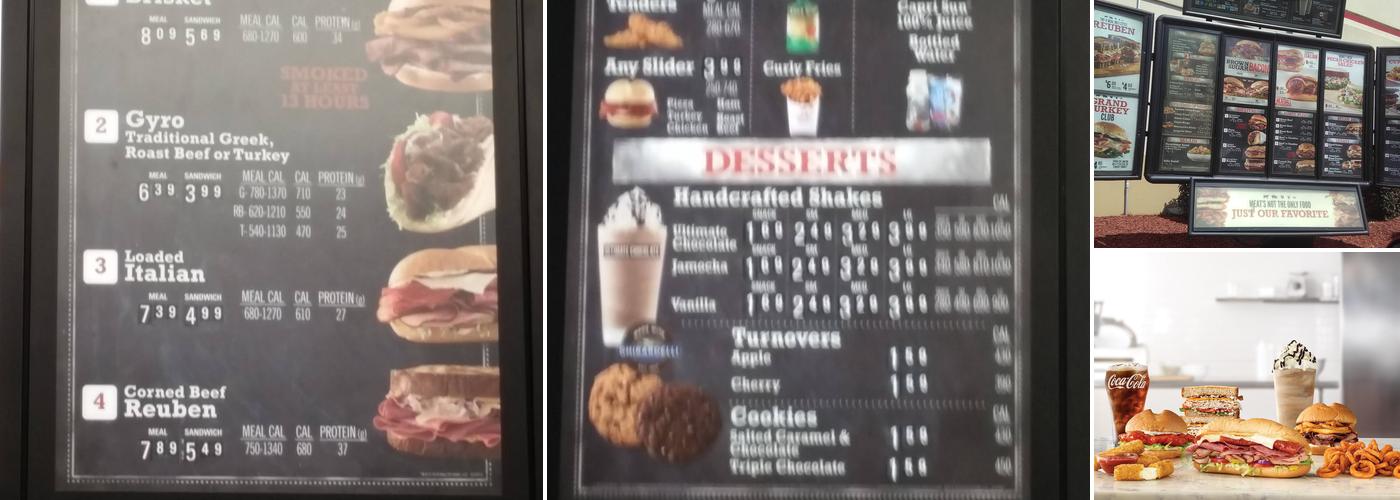 Arby's Menu