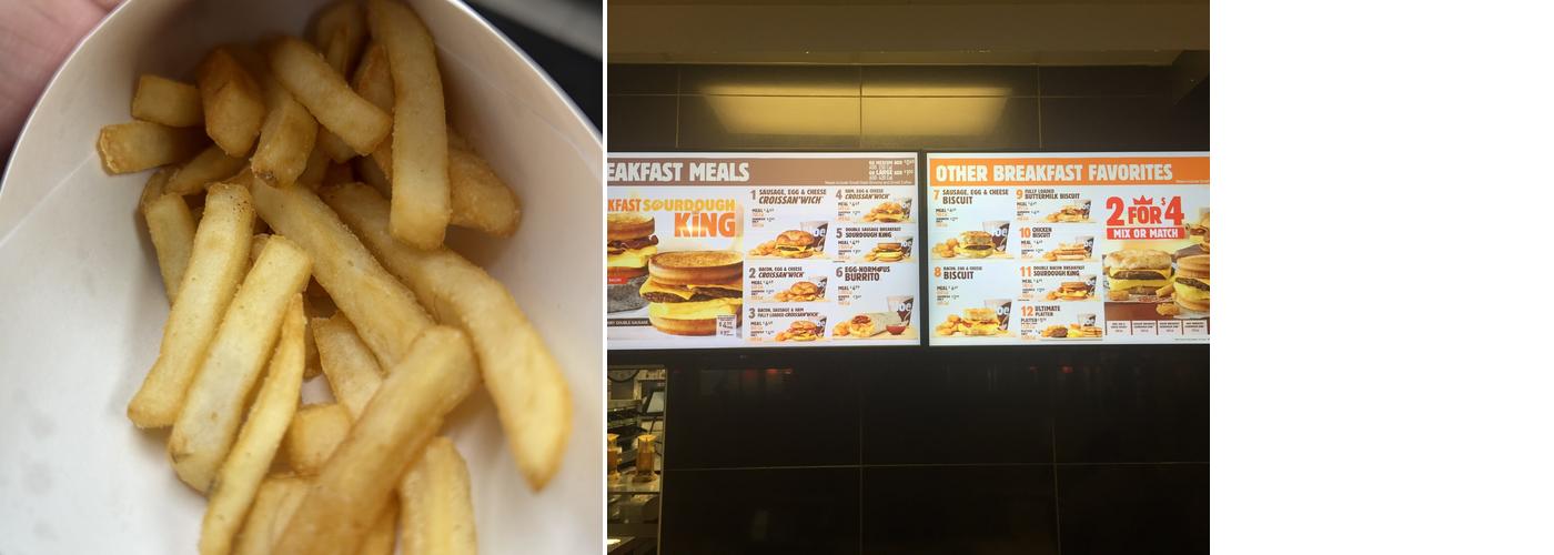 Burger King Menu