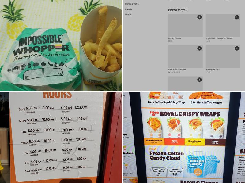 Burger King Menu