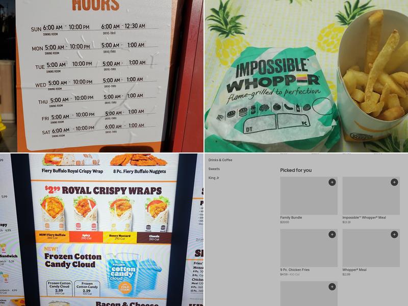 Burger King Menu