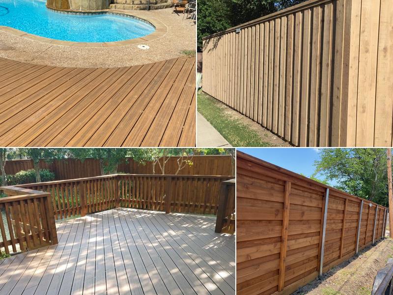 Northlake fence and deck