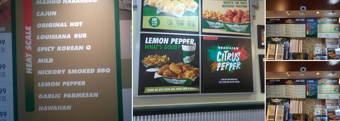 Wingstop Menu