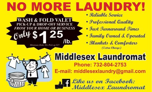 Middlesex Laundromat 136 Bound Brook Rd, Middlesex New Jersey 08846