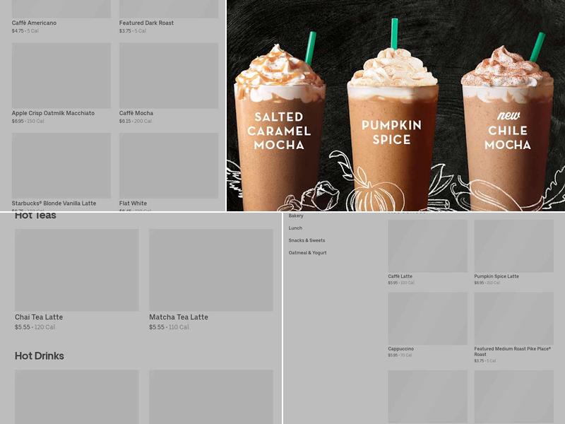 Starbucks Menu