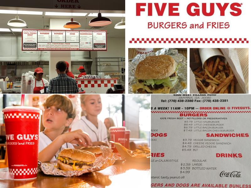 Five Guys Menu