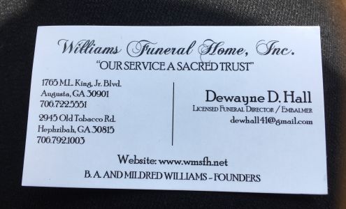 Williams Funeral Home Inc