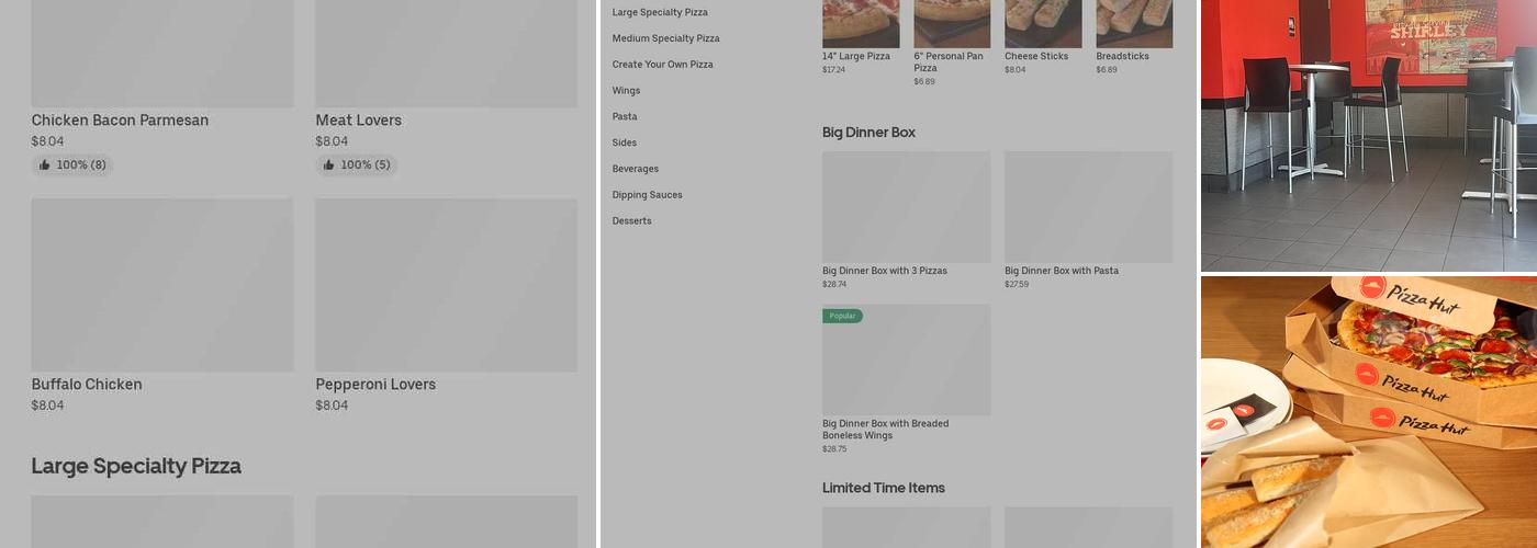 Pizza Hut Menu