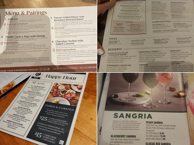 Carrabba's Italian Grill Menu