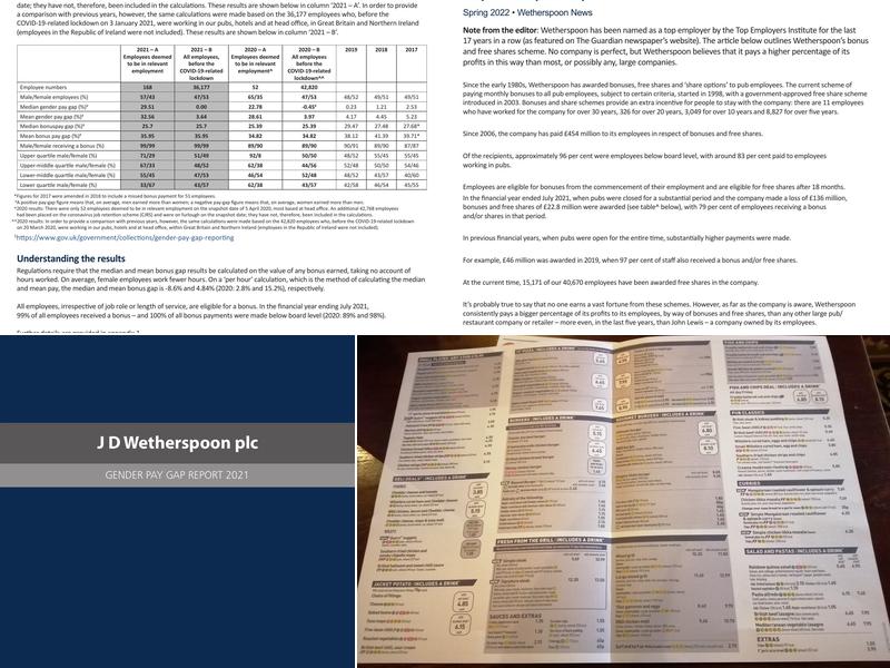 The Regal Moon - JD Wetherspoon Menu