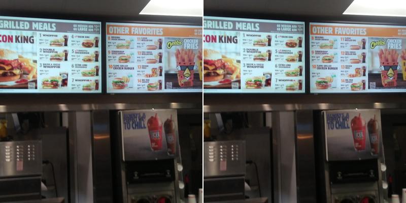Burger King Menu