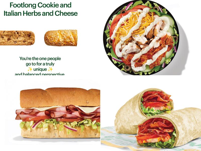 Subway Menu