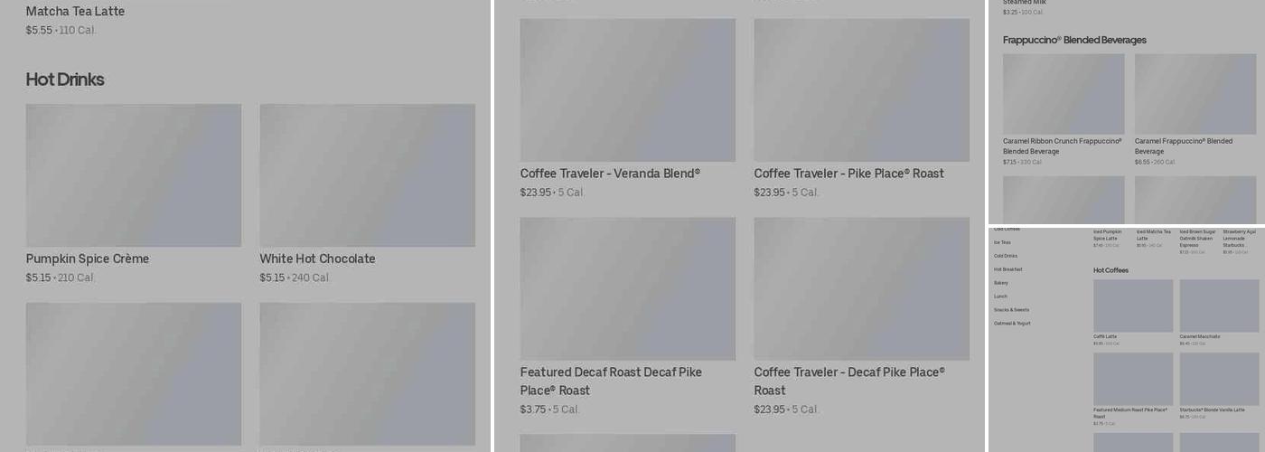 Starbucks Menu