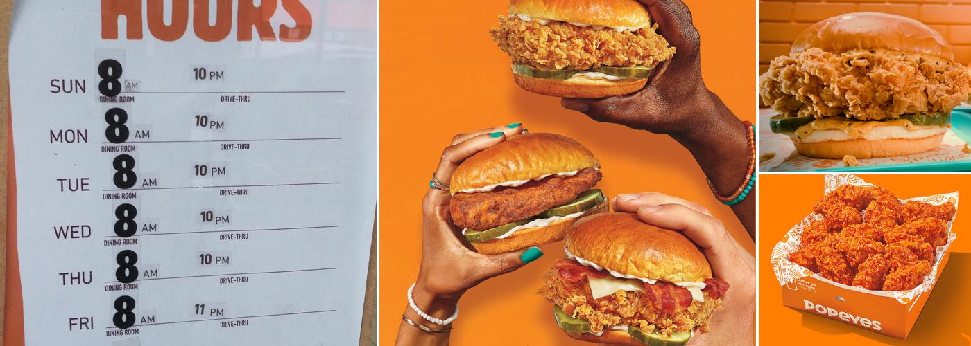 Popeyes Louisiana Kitchen Menu