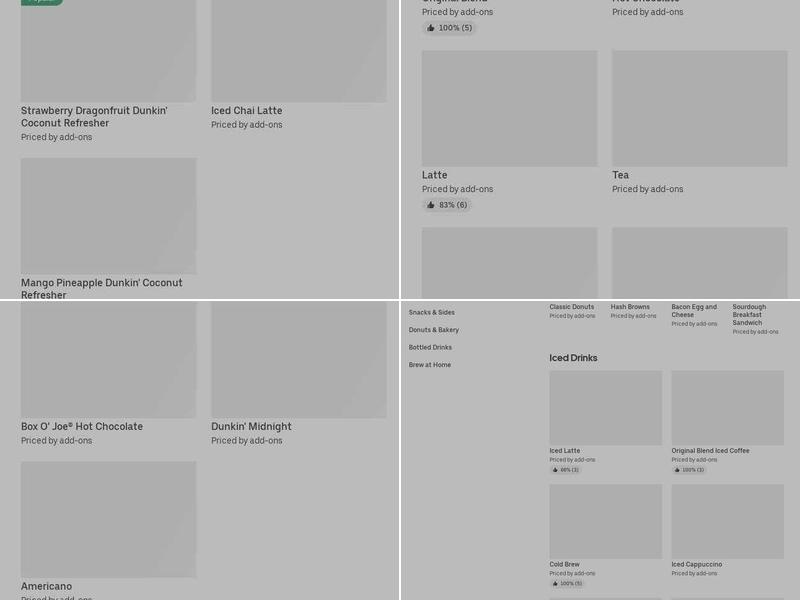 Dunkin' Menu