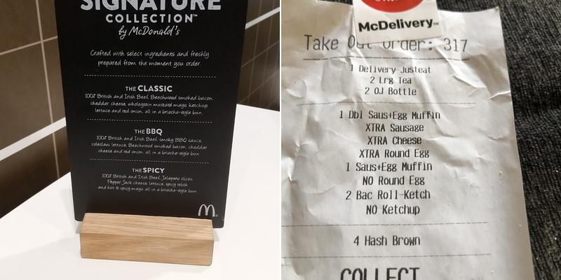 McDonald's Menu