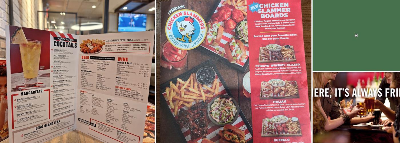 TGI Fridays Menu