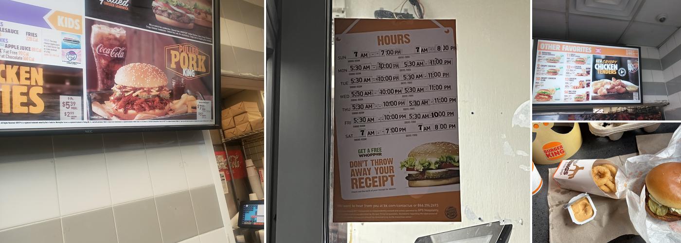 Burger King Menu