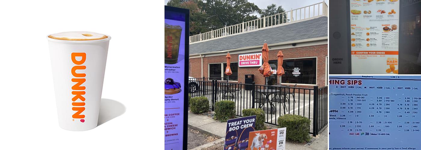 Dunkin' Menu
