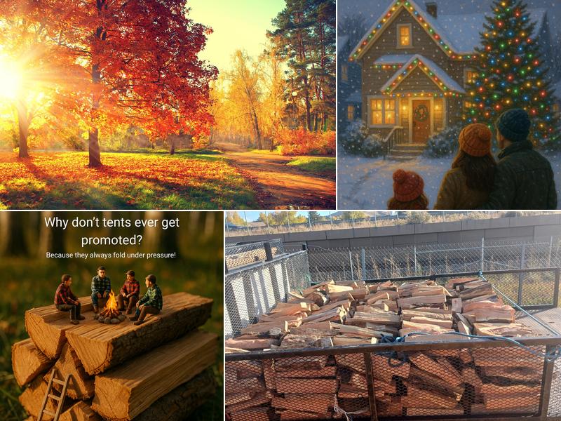 Autumn Tree, Lawn & Landscape