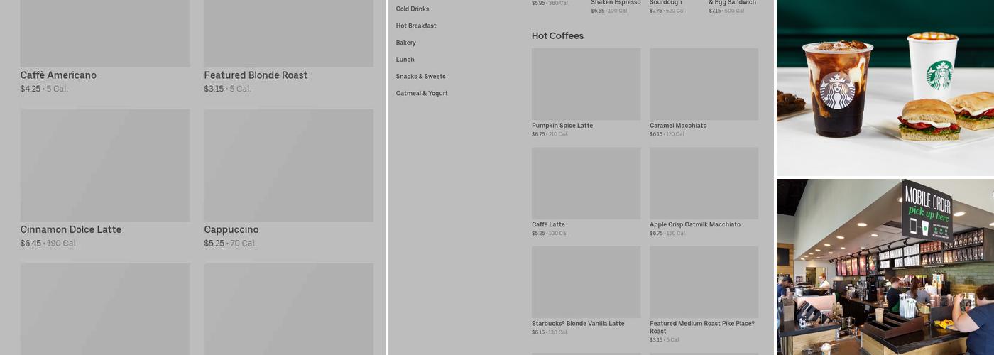 Starbucks Menu