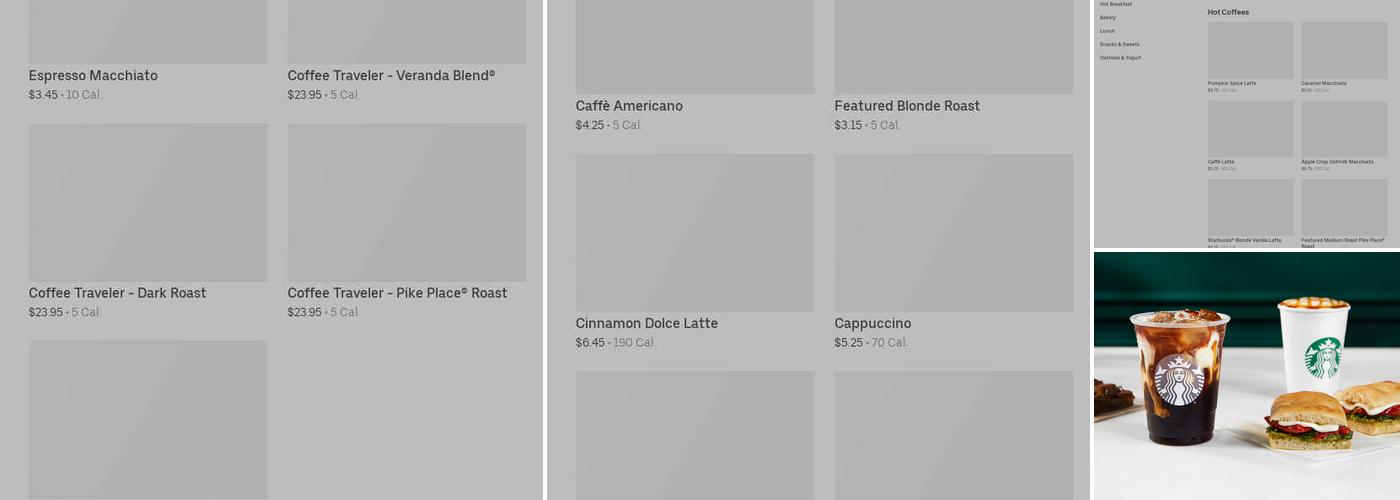 Starbucks Menu