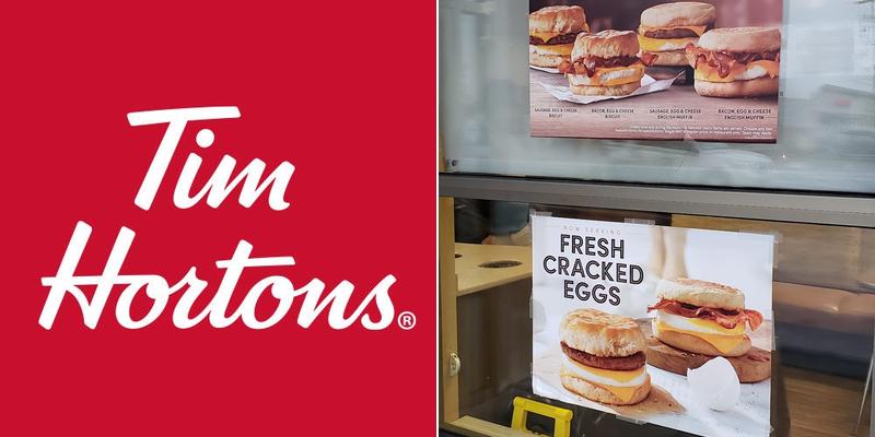 Tim Hortons Menu