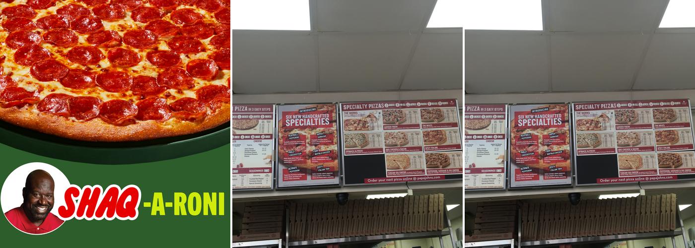 Papa Johns Pizza Menu