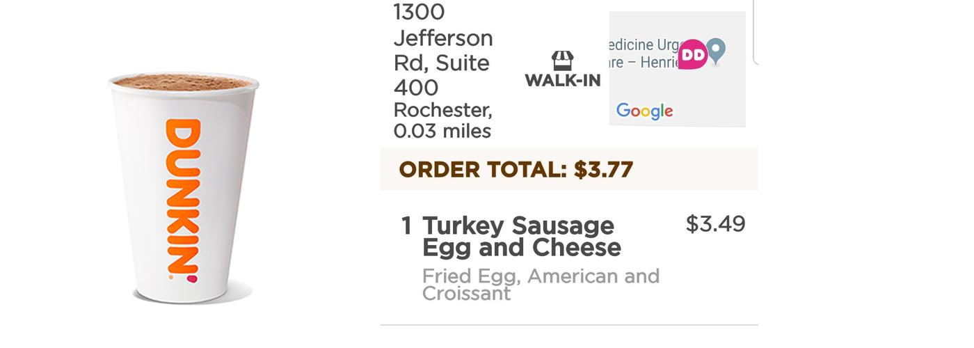 Dunkin' Menu