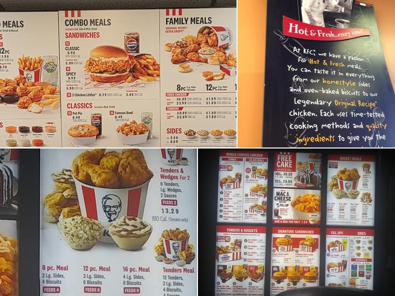 KFC Menu