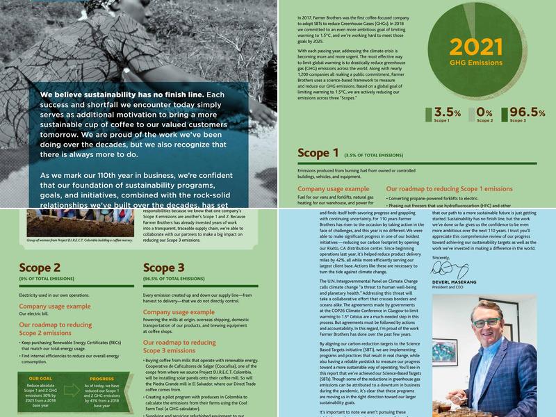 Farmer Brothers Menu