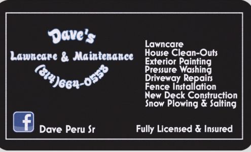 Dave's Lawncare & Maintenance 5th St, Corry Pennsylvania 16407