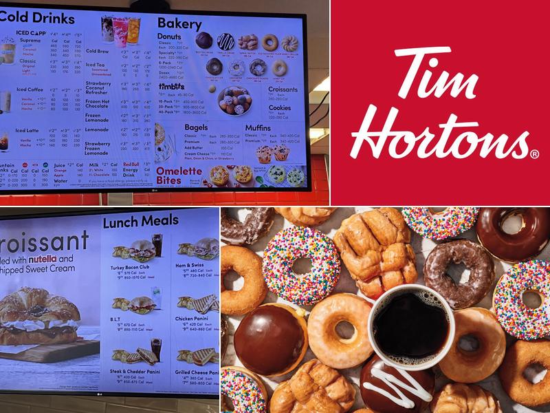 Tim Hortons Menu