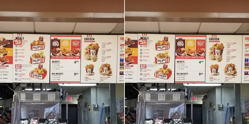 KFC Menu