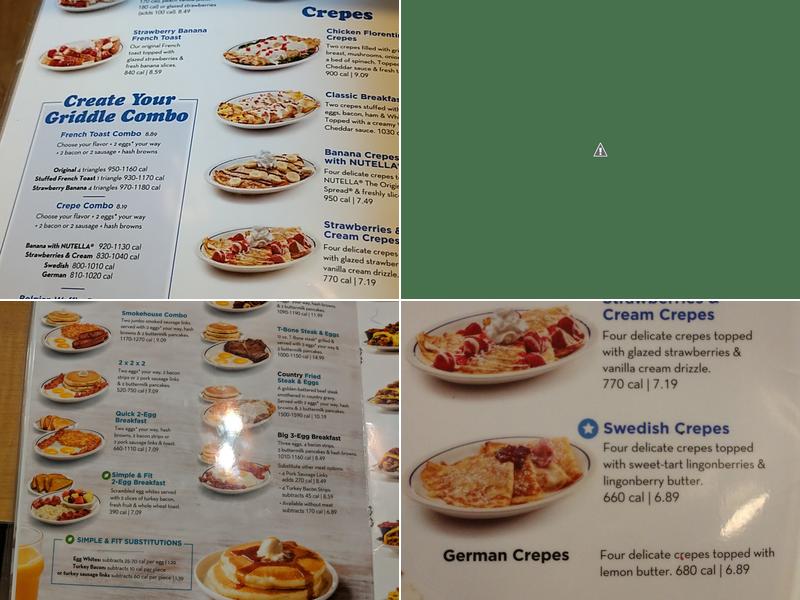 IHOP Menu