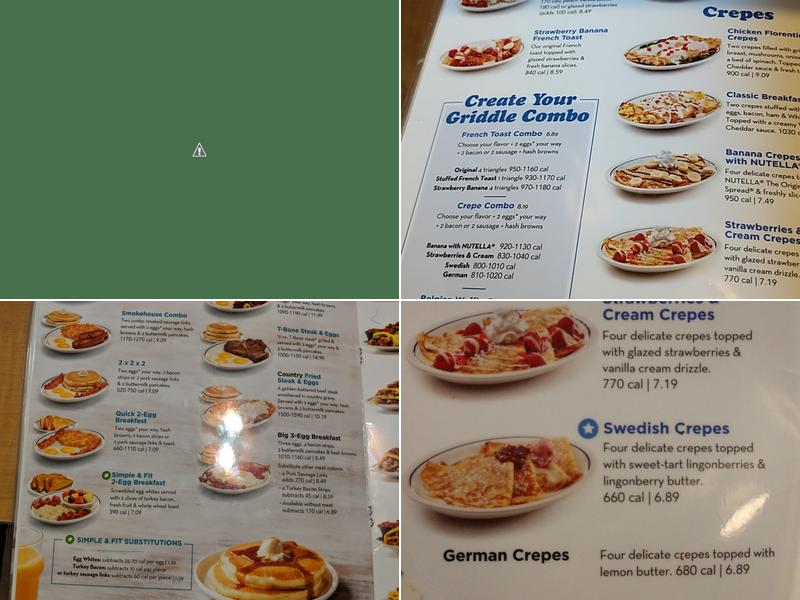 IHOP Menu