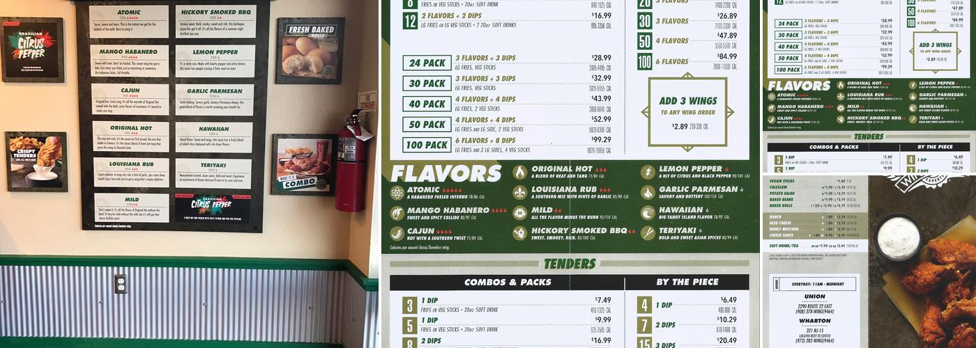 Wingstop Menu