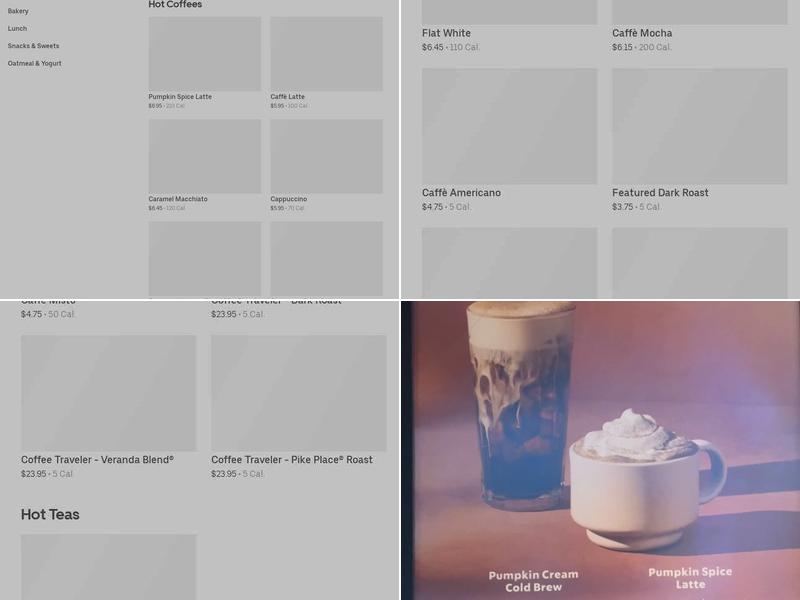 Starbucks Menu